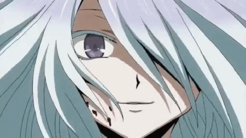 Person with Long White Hair