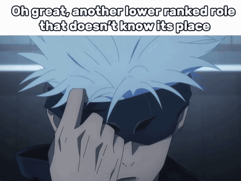 Person With Mask Saying Oh Great Another Lower Ranked Role That Doesn't Know Its Place GIF