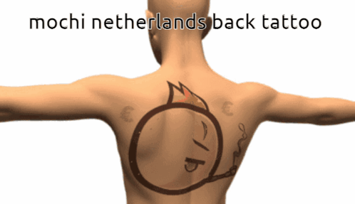 Person With Mochi Netherlands Tattoo