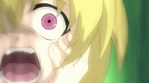 Person With Open Mouth And Pink Eye GIF