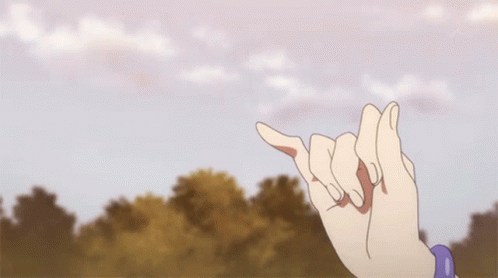 Person With Purple Bracelet Making a Promise