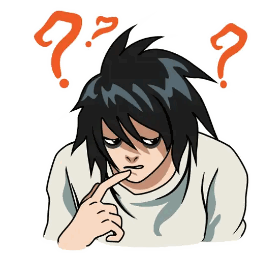 Person with Question Marks Above Head