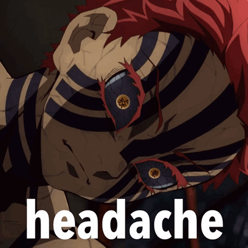 Person With Red Hair And Headache GIF