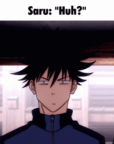 Person With Saru Huh GIF