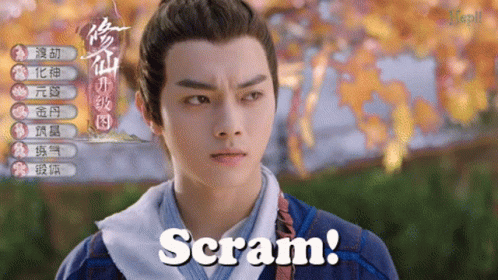 Person with Scram on Face