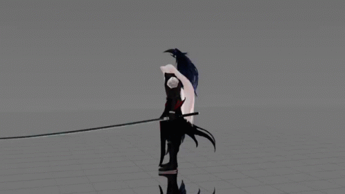 Person With Sword and Bird