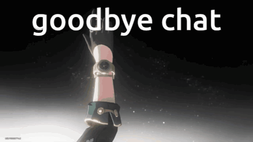 Person with Watch Says Goodbye Chat