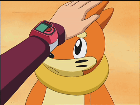 Person With Watch Touching Cartoon Character's Face