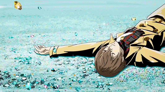 Persona 5 Goro Akechi Lying On Ground GIF