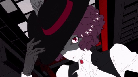 Persona 5 Makoto Niijima Noir Hats Off GIF