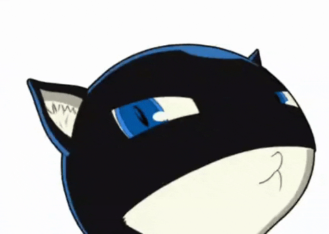 Persona 5 Morgana Nodding Motion GIF