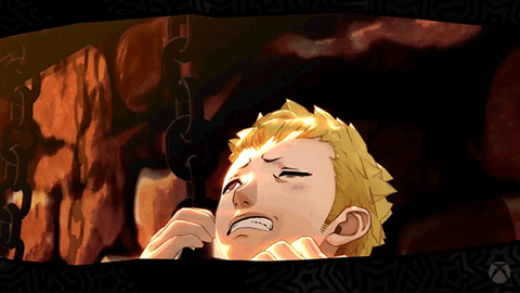 Persona 5 Ryuji Sakamoto Choking GIF
