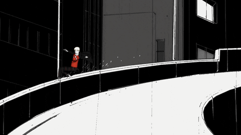 Persona 5 Ryuji Sliding On Rails GIF