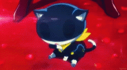 Persona 5 Strikers Mona Cat Crying GIF