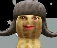 Personified Peanut With Hat