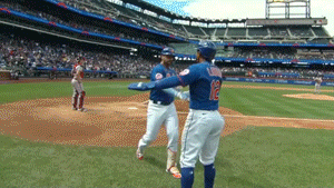 Pete Alonso Chest Bumping GIF
