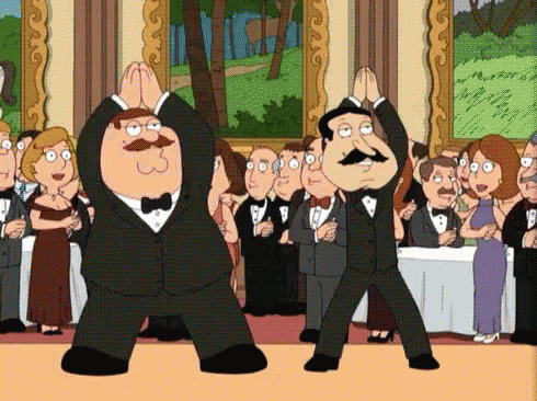 Peter And Quagmire Dancing GIF