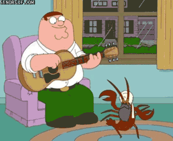 Peter Family Guy Lobster Dancing Guitar GIF