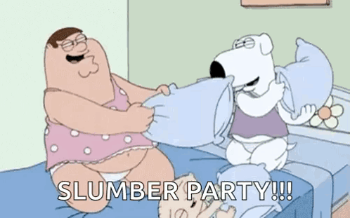 Peter Griffin and Brian Pillow Fight