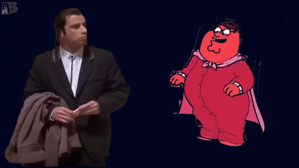 Peter Griffin Confused Actor John Travolta GIF