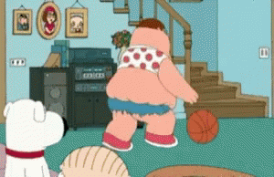 Peter Griffin Dancing With Basketball