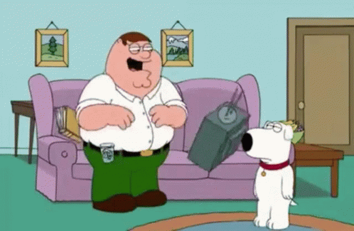 Peter Griffin Floating Things Gravity GIF