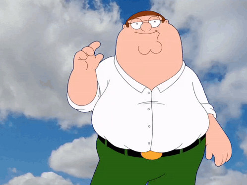 Peter Griffin From Family Guy Giving A Thumbs Up Sign GIF