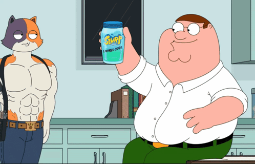 Peter Griffin From Family Guy Holding A Can Of Surf Summer 2021 GIF