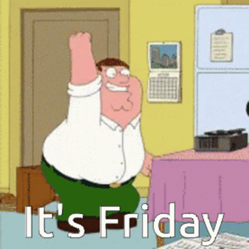 Peter Griffin Meme It's Friday GIF