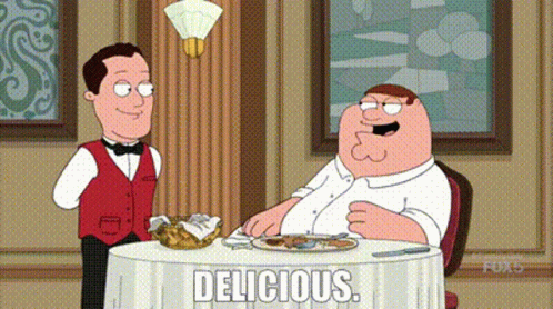 Peter Griffin Saying Delicious