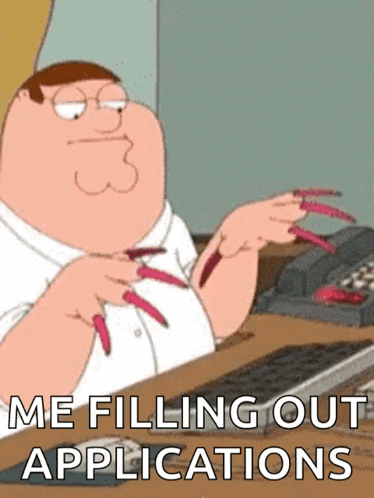 Peter Griffin With Long Red Nails GIF