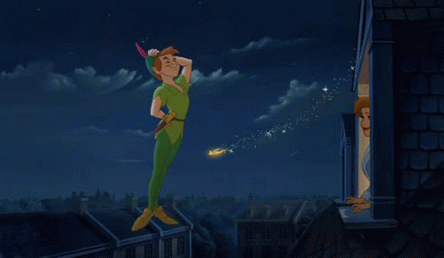 Peter Pan Animated Movie Bow Wendy GIF