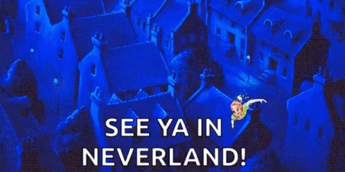 Peter Pan Animated Movie Flying Neverland GIF