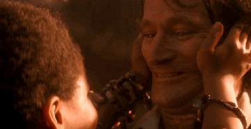 Peter Pan Forced Smile Robin Williams GIF