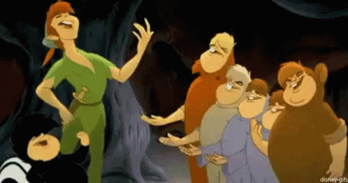Peter Pan With Lost Boys Return To Neverland GIF