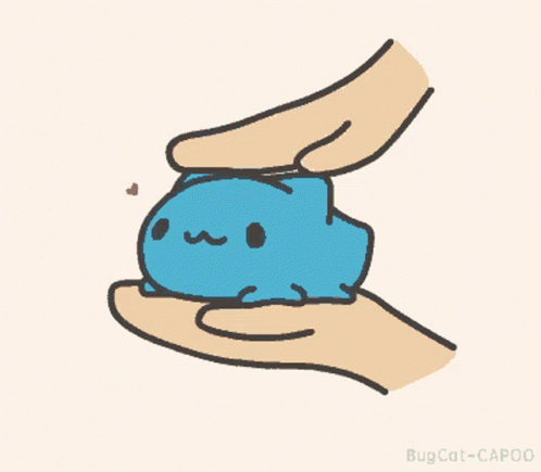 Petting And Rub Bugcat GIF