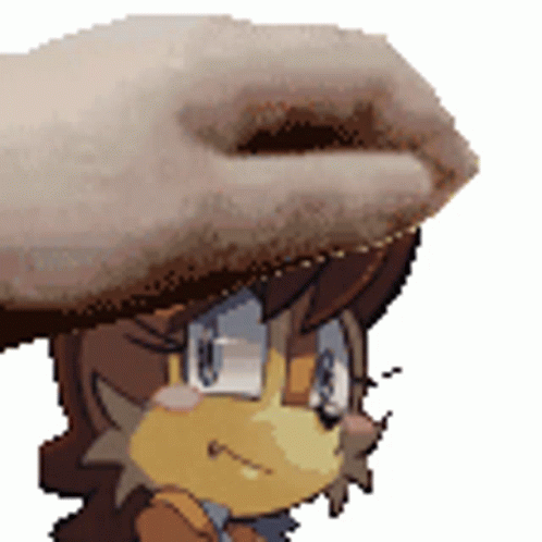 Petting Princess Sally Acorn GIF