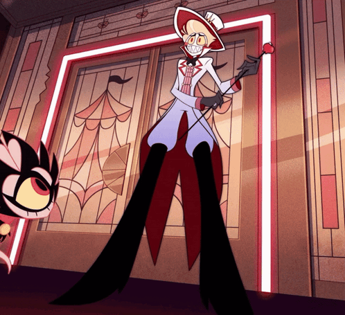 Petting Sparkles Lucifer Hazbin Hotel GIF