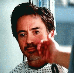 Petting The Crying Robert Downey Jr GIF