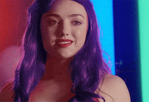 Peyton List Tory Nichols Purple Hair GIF