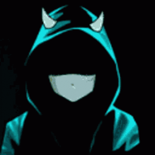 Pfp Hooded Cool Glitch Effect GIF