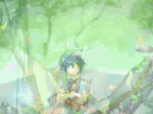 Pfp Venti Genshin Impact On A Tree GIF