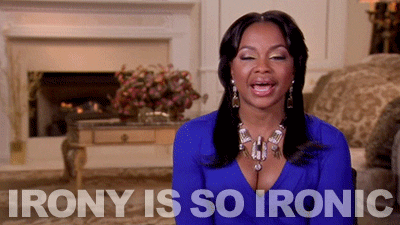 Phaedra Irony Is So Ironic GIF