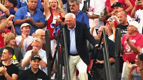 Phanatic Coach Going Up The Stadium GIF