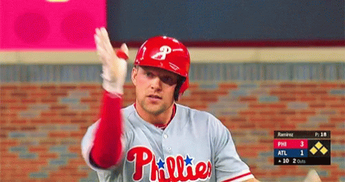 Phanatic Phillies Baseball Player Clapping Hands GIF