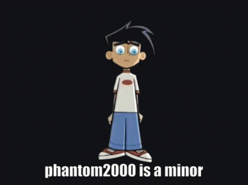 Phantom 2000 Cartoon Surrounded by Glowing Circles