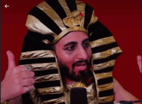 Pharaoh de Aaron Purple Cartoon