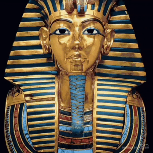 Pharaoh Face Statue on Screen
