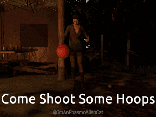 Phasmophobia Come Shoot Some Hoops Gif GIF