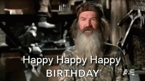 Phil Robertson Harley Davidson Happy Birthday GIF